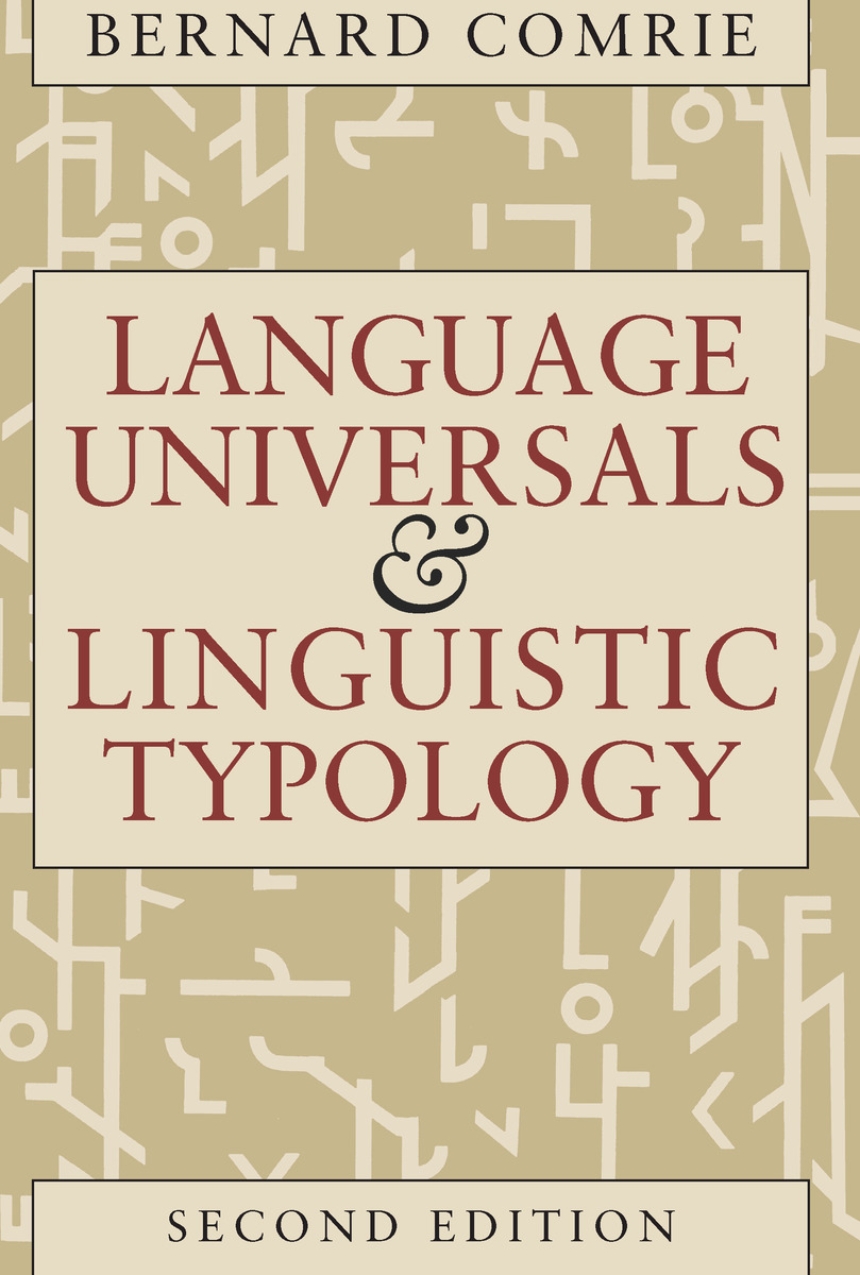 Language Universals and Linguistic Typology