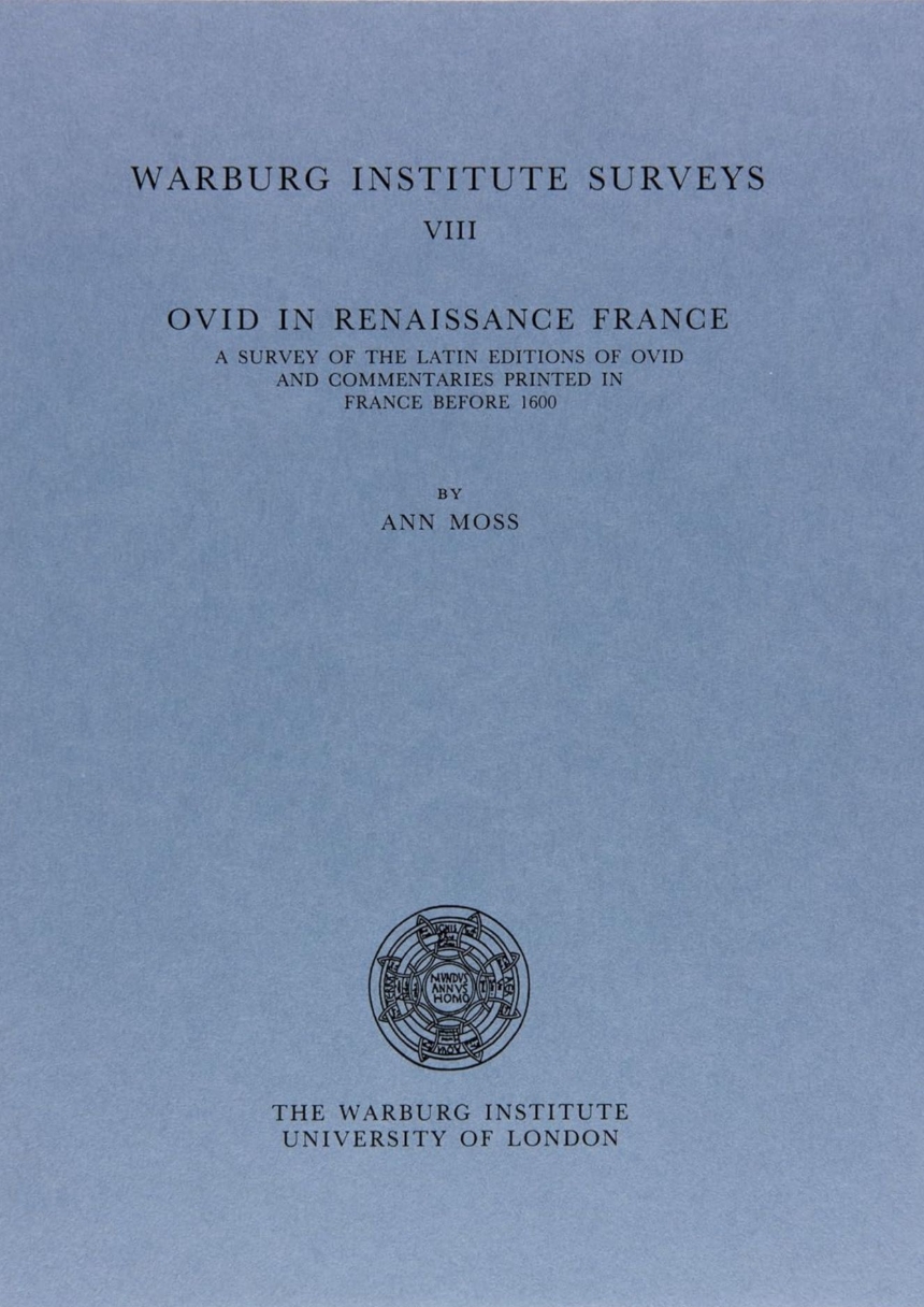 Ovid in Renaissance France